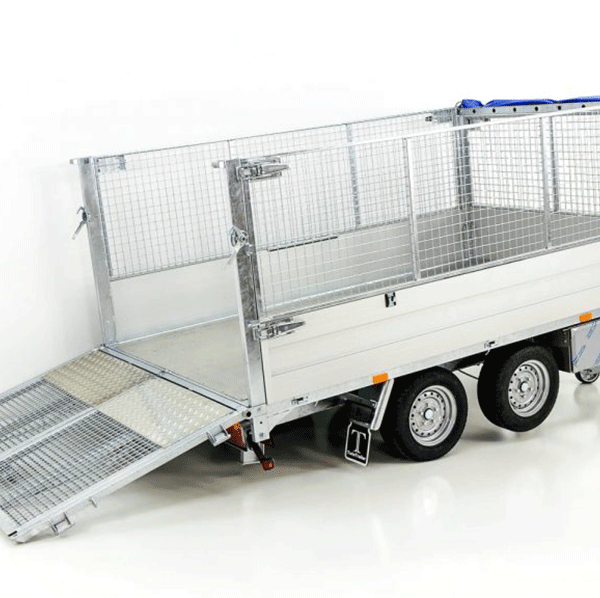 Twintrailer Multi-Heckkipper TT30-30 3,0t|120cm|Tandem|Netz